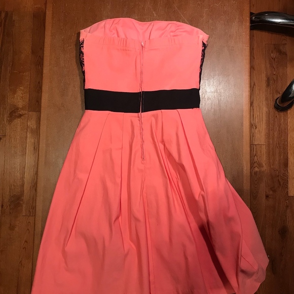 Orange lace formal dress - Picture 3 of 4